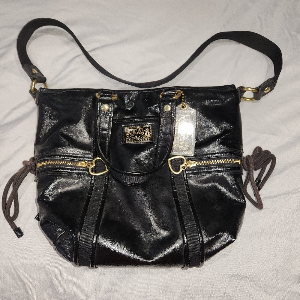 Vintage Coach Black with Gold Accents